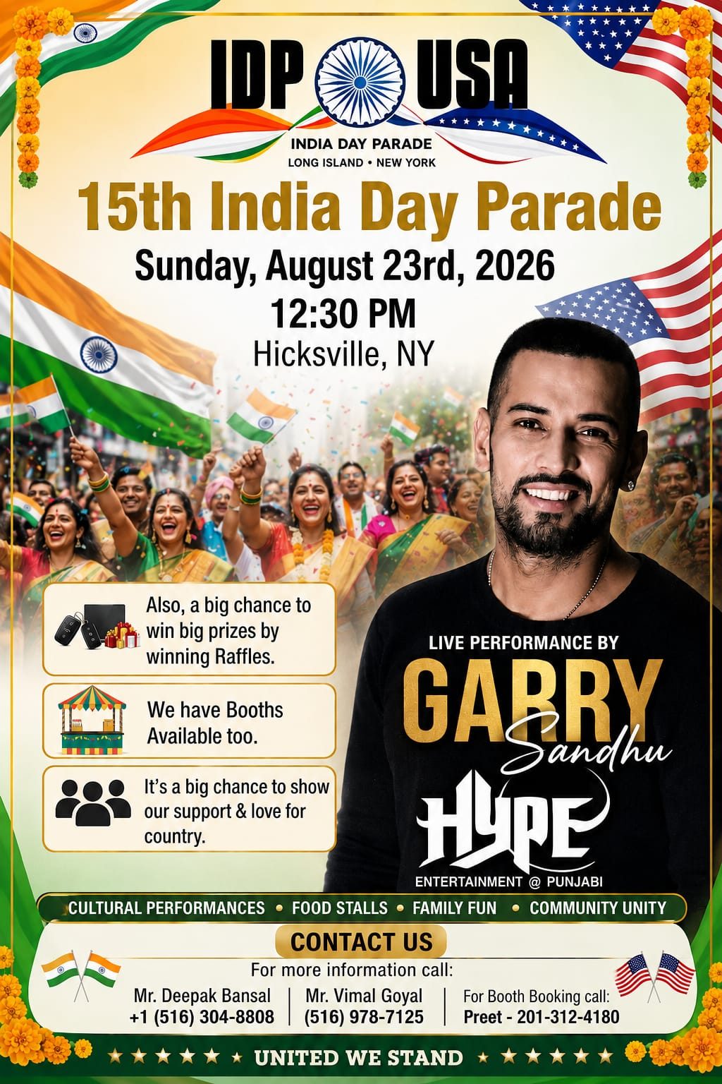 15th August India Day Parade with Garry Sandhu